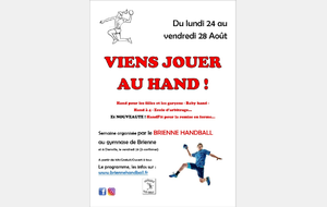 Viens (re)découvrir le handball à Brienne !