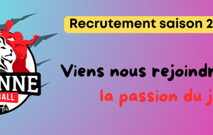 RECRUTEMENT SAISON 2026-2027 !