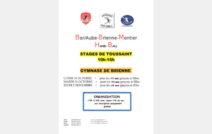 Stage de Toussaint !!!