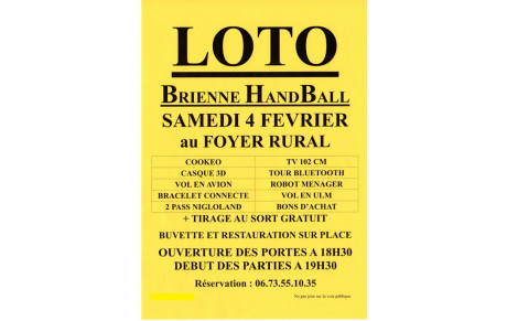 LOTO DU CLUB !!!!!