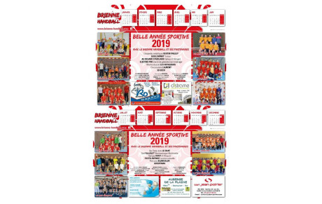 CALENDRIER 2019 !!!