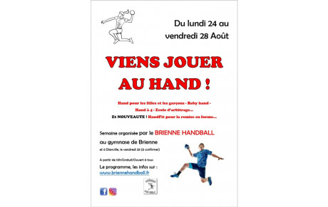 Viens (re)découvrir le handball à Brienne !