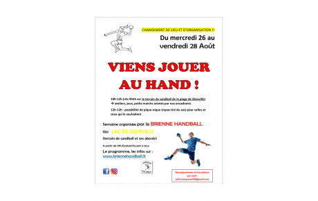 CHANGEMENTS SEMAINE DU HAND AU BHB !!