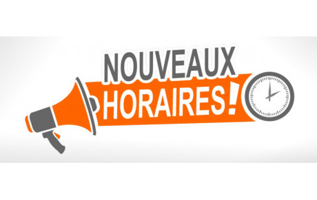 CHANGEMENTS HORAIRES D'ENTRAINEMENT !