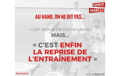 REPRISE DES ENTRAÎNEMENTS POUR LES -18 ANS ET +16 ANS GARÇONS/FILLES !