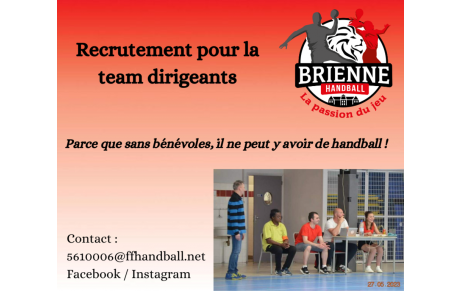 RECHERCHE NOUVEAUX DIRIGEANTS !
